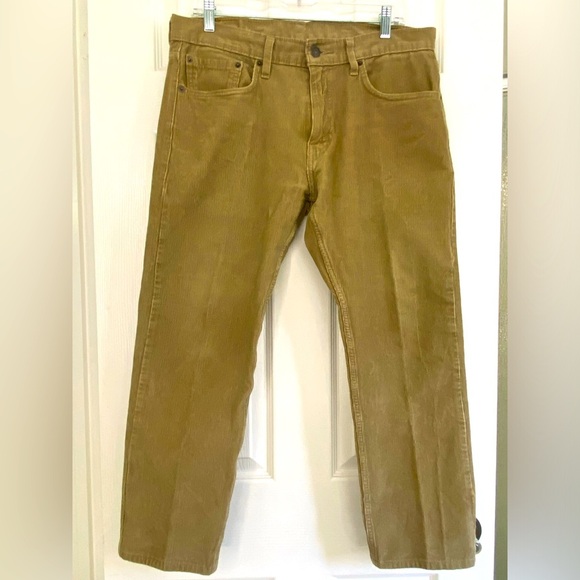 Levi's Other - Levi’s 502,  Tan Corduroy Pants, 5 Pockets, Hemmed to Approx. Sz 32 x 26